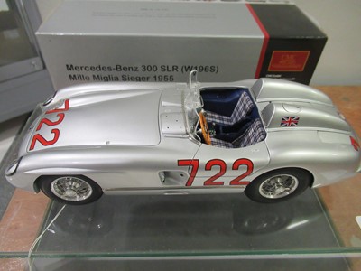 Lot 78A - CMC Mercedes Benz 300 SLR Mille Miglia 1955 1:18 Scale