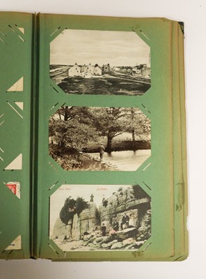 Lot 233 - An Old Green Album of Approx. 144 Postcards...
