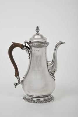 Lot 2009 - A George II Silver Coffee-Pot