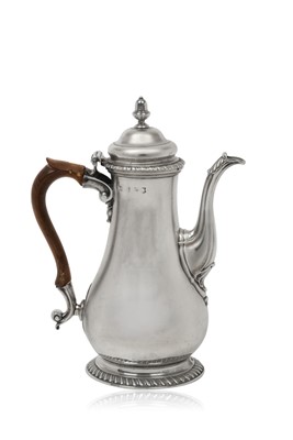 Lot 2009 - A George II Silver Coffee-Pot