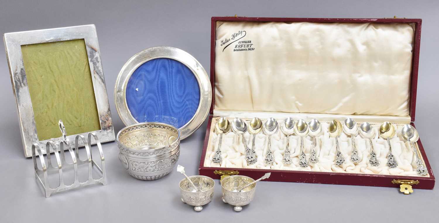 Lot 184 - A Collection of Assorted Silver, comprising...