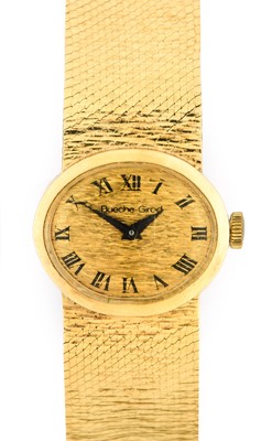 Lot 2385 - Bueche Girod: A Lady's 9 Carat Gold Wristwatch,...