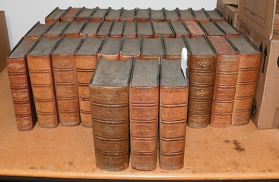 Lot 1331 - Punch Almanack, Leather Bound Issues, mid-19th...