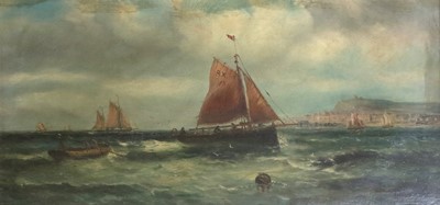 Lot 1051 - H* B* Davis Shipping scene before Whitby...