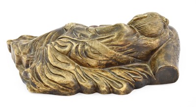 Lot 327 - A Chinese Soapstone Paperweight, carved as a...