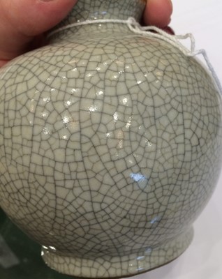 Lot 305 - A Chinese Quan Type Crackle Glazed Vase, in...