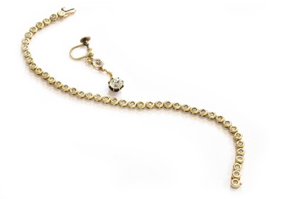 Lot 31 - A Diamond Line Bracelet, length 18.5cm and A...