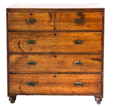 Lot 484 - A Late 19th Century Mahogany and Pine-Lined...