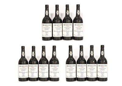 Lot 5216 - Graham's 1983 Vintage Port (twelve bottles)