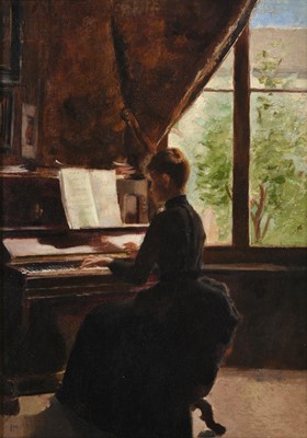 Lot 1094 - Karl Meunier (1864-1894) Belgian "Jeune fille...