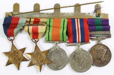 Lot 12 - A Second World War Group of Five Medals,...