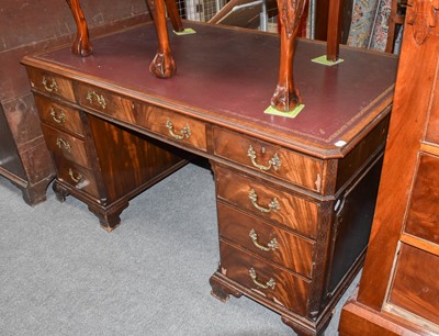 Lot 1255 - A 20th Century Mahogany Partners With Gilt...