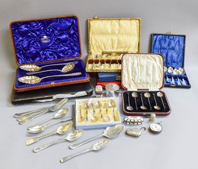 Lot 177 - A Collection of Assorted Silver and Silver...