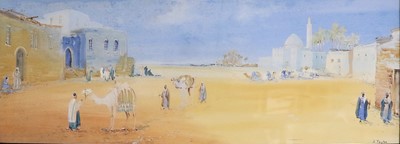 Lot 1029 - J*Taylor (20th century) Middle eastern scene...