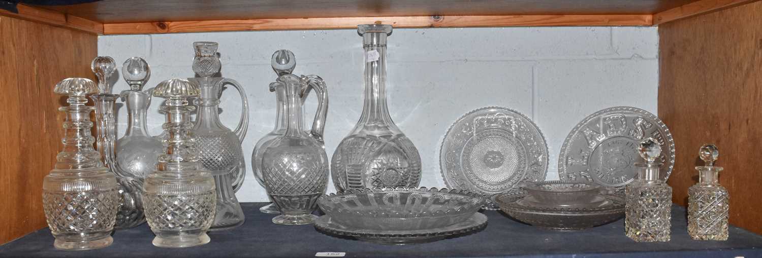 Lot 152 - A Group of Glass, including; a pair of triple...