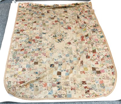 Lot 2073 - Early 20th Century Patchwork Bed Cover,...