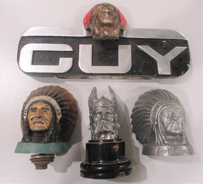 Lot 98 - Guy Motors: A Vintage Chromed Metal Name...