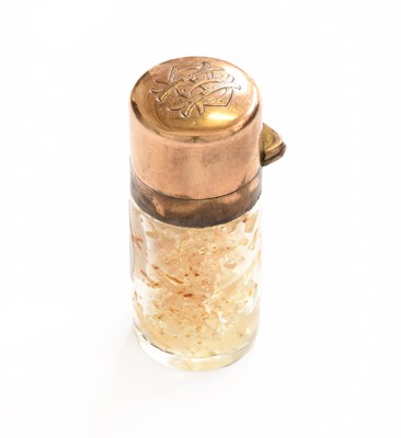 Lot 51 - A Sampson Mordan 9ct Gold Topped Scent Bottle