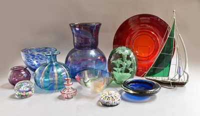 Lot 185 - A Quantity of Art and Other Glass Including, a...