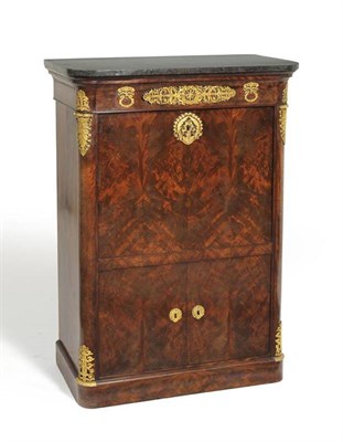 Lot 1306 - A French 2nd Empire Mahogany and Gilt Metal Mounted Secretaire à Abattant, 2nd half 19th...