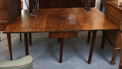 Lot 1288 - A George III Mahogany Drop Leaf Table, 116cm...