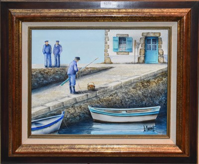 Lot 1078 - Bernard Morinay (b.1949) French Fishermen at...