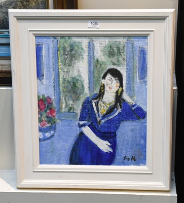 Lot 1080 - Paul Crotto (b.1922) American Woman in blue...