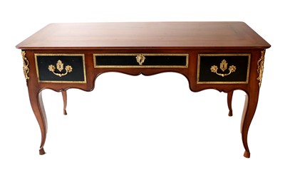 Lot 766 - A French Cherrywood, Ebonised and Gilt Metal...