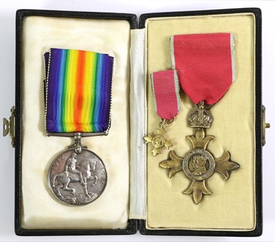 Lot 21 - An OBE Breast Badge (Civil), second type, in...