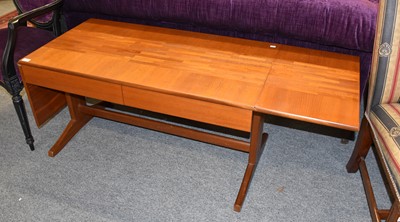 Lot 1140 - A 1960's Mcintosh Teak Drop Leaf Coffee Table,...