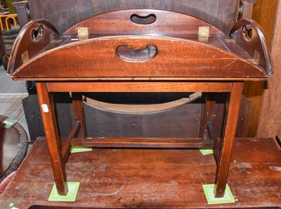 Lot 1352 - A Mahogany Butlers Tray on Stand, 68cm by 45cm...