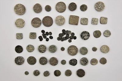 Lot 46 - 73 x India, Hammered Silver comprising rupees...