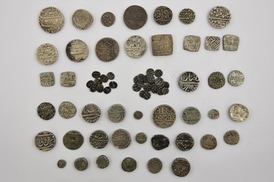 Lot 121 - ♦73 x India, Hammered Silver comprising rupees...