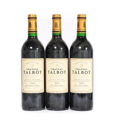Lot 2086 - Château Talbot 1994 Saint-Julien (three...