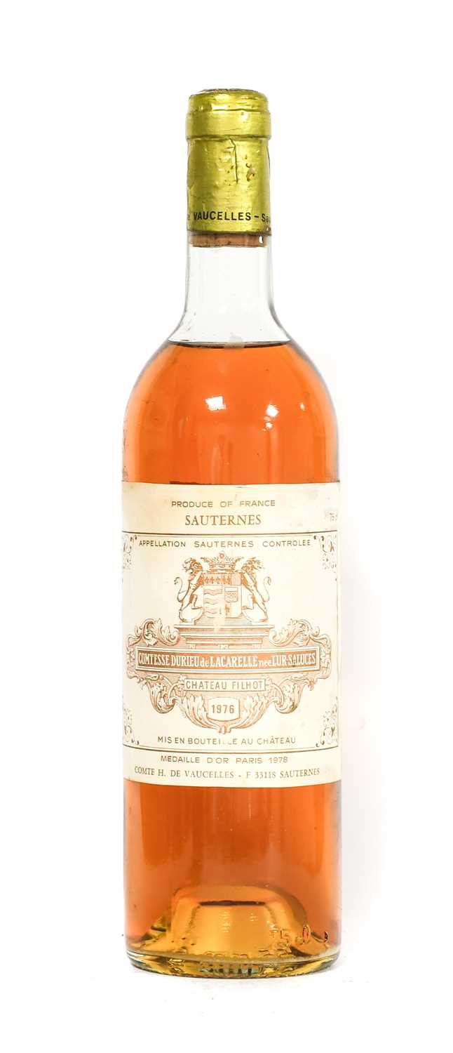 Lot 5028 - Château Filhot 1976 Sauternes (one bottle)