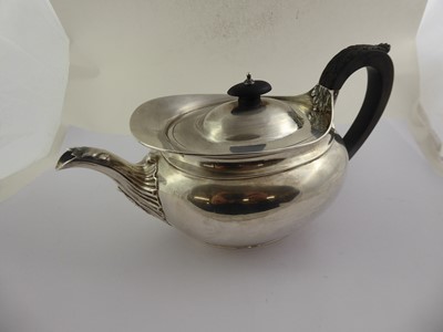 Lot 2132 - An Edward VII Silver Teapot