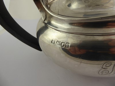 Lot 2132 - An Edward VII Silver Teapot