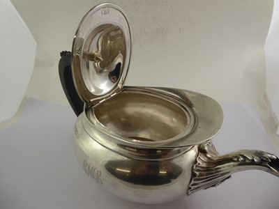 Lot 2132 - An Edward VII Silver Teapot