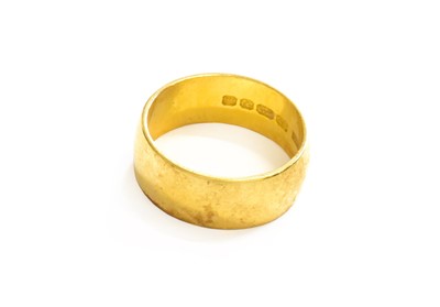 Lot 14 - A 22 Carat Gold Band Ring, finger size S1/2
