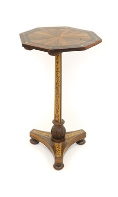 Lot 441 - A Victorian Rosewood, Ebony and Marquetry...