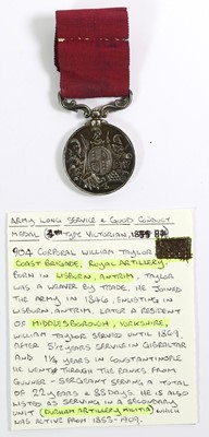 Lot 24 - A Victorian Army Long Service and Good Conduct...