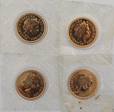 Lot 371 - 4 x Elizabeth II, Sovereigns 2009, obv....