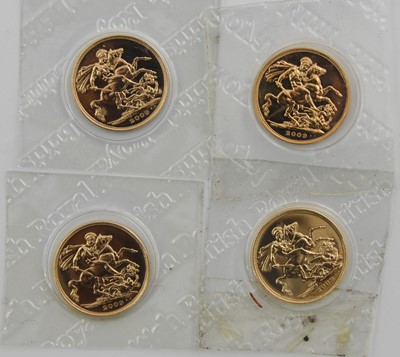 Lot 371 - 4 x Elizabeth II, Sovereigns 2009, obv....