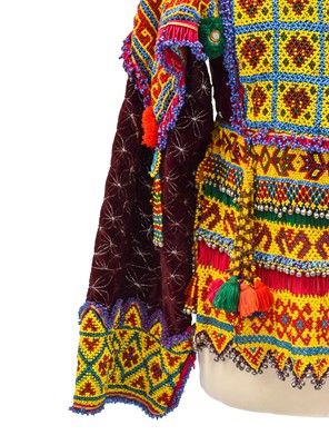 Lot 2202 - A 20th Century Heavily Beaded Shirt Front from...