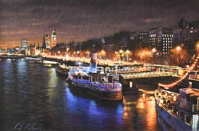 Lot 1102 - Rob Hefferan (Contemporary) View on the Thames...