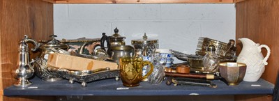 Lot 174 - Assorted Silver Plated Items, Ceramics and...