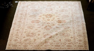 Lot 1214 - An Afghan Ziegler Carpet, the ivory field with...