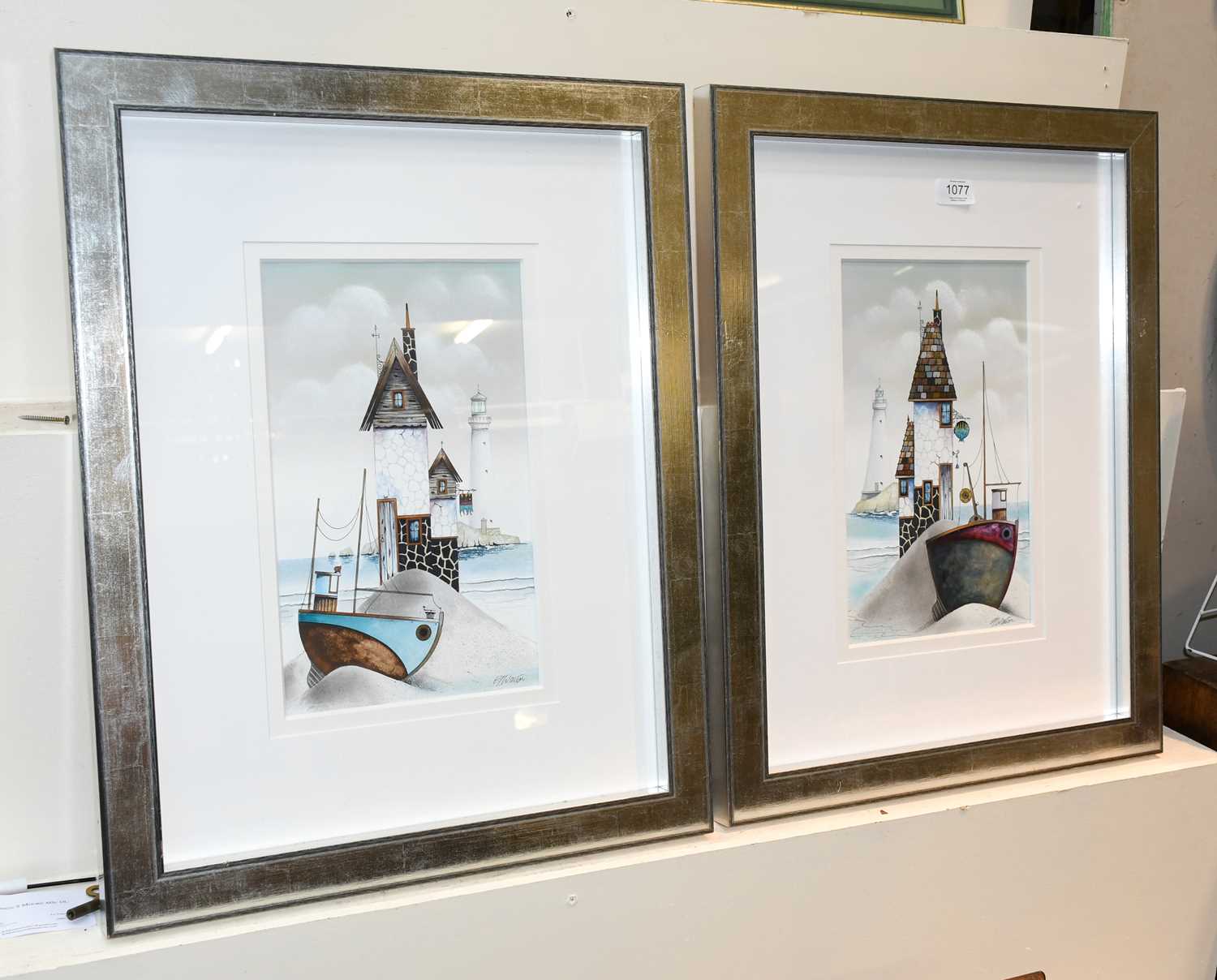 Lot 1077 Gary Walton (b.1962) "Red Top" "Blue Top"