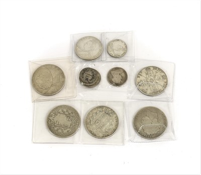 Lot 200 - British Silver Coinage, comprising: 2 x George...