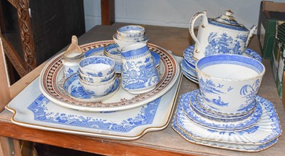 Lot 322 - A Collection of Spode Willow Pattern Porcelain,...